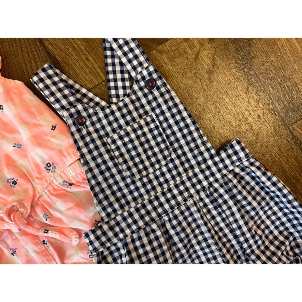 Carter's Baby Girl Clothes Lot Rompers 3 Months Outfits Summer Shorts‎ Overalls